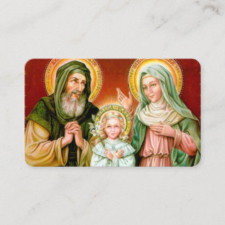 Gebedskaarten | St Anne, St Joachim & Mary Visitekaartje