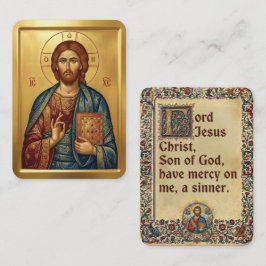 gebedskaarten voor Jezus Christus Visitekaartje