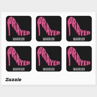 Gebedskrijger Vrouwen - Christelijke Geloofskerk Vierkante Sticker