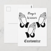 Gebedsstrijder biddende donder_baai briefkaart (Voorkant / Achterkant)