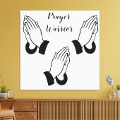 Gebedsstrijder biddende donder_baai canvas afdruk (Insitu (Woonkamer))