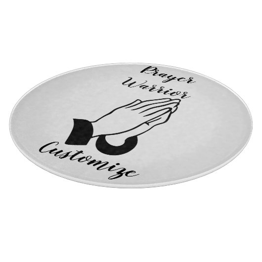 Gebedsstrijder biddende donder_baai snijplank (Hoek)