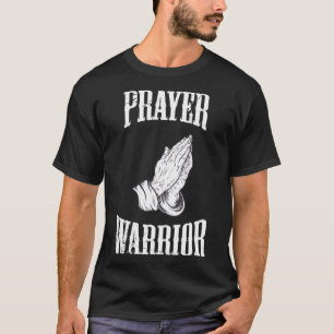 Gebedsstrijder Christelijke godsdienstige bijbelmo T-shirt