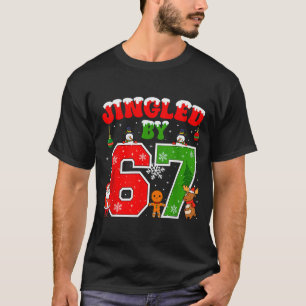 Gebeld Door 67 Grappige Zes Zeven Meme 6 7 Kerstmi T-shirt