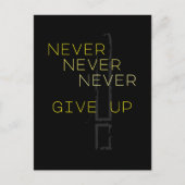 Geben Sie nie auf Briefkaart (Voorkant)