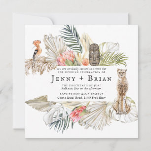 Gebetoverd Afrikaans Safari Botanische bruiloft