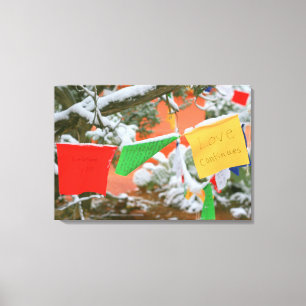 gebeukenvlaggen omwikkeld canvas afdruk