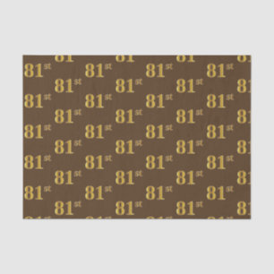 Gebeurtenis bruin, Faux Gold 81st (achttig-eerste) Tissuepapier