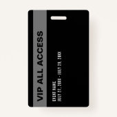 Gebeurtenis-id voor Media All Access Pass Badge (Achterkant)