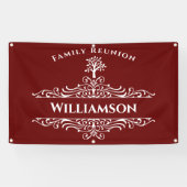 Gebeurtenis over familie reünie Elegant Tree Spandoek (Horizontaal)