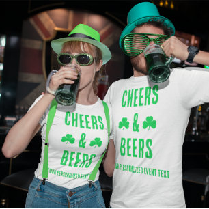 Gebeurtenis van de Cheers and Beers Party T-shirt