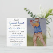 GEBEURTENIS VAN GOLF INVITE KAART (Staand voorkant)