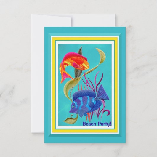 gebeurtenis van Tropische vispartij Kaart (Voorkant)