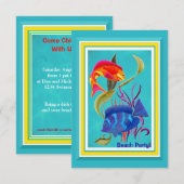 gebeurtenis van Tropische vispartij Kaart (Voorkant / Achterkant)