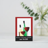 Gebeurtenis voor het testen van wijn Mini Invite C Informatiekaartje (Staand voorkant)