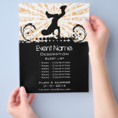 Gebeurtenisaanbieding afbreken flyer (Hand)