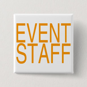 Gebeurtenismedewerkers Vierkante Button 5,1 Cm