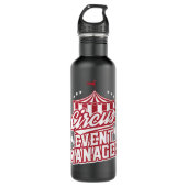 Gebeurtenispersoneel Circus Carnival Tent design Waterfles (Voorkant)
