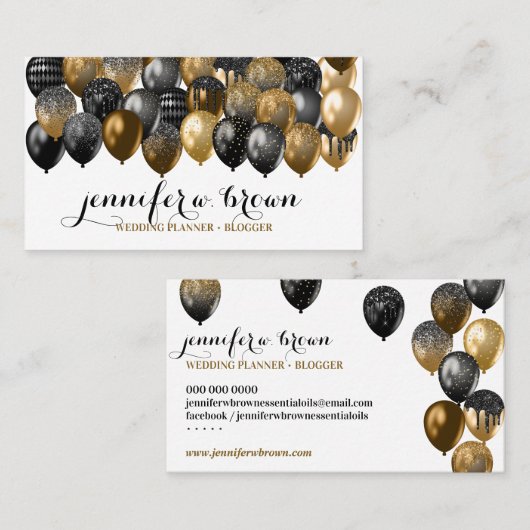 Gebeurtenisplanner voor onvoorziene gebeurtenissen visitekaartje (Voorkant / Achterkant)