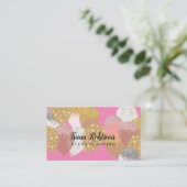 Gebeurtenisplanning Glitter Sparking Roos Business Visitekaartje (Staand voorkant)