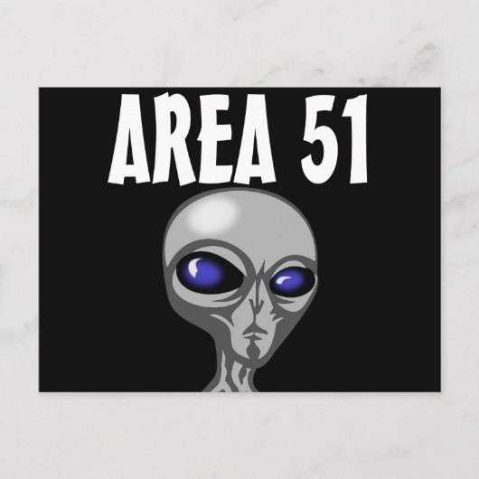 Gebied 51, Alien-Briefkaarten Briefkaart (Voorkant)