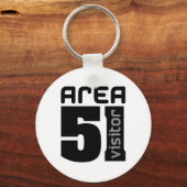 Gebied 51 Alien Visitor Sleutelhanger (Voorkant)
