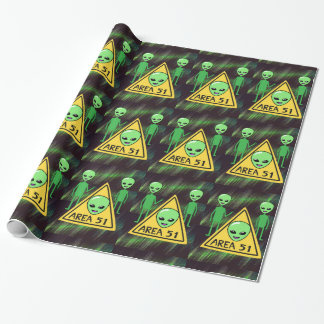Gebied 51 Aliens Roswell New Mexico UFO Cadeaupapier