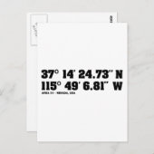 GEBIED 51 - coördinaten Briefkaart (Voorkant / Achterkant)