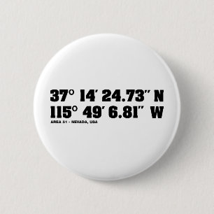 GEBIED 51 - coördinaten Ronde Button 5,7 Cm