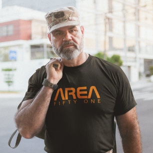 Gebied 51 Koelkleding Alien UFO Paranormal Black T-shirt