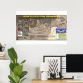 Gebied 51 Luciferian Ley-Lines 3 Poster (Thuiskantoor)