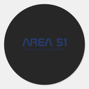 Gebied 51 Omgekeerde Engineering Buitenaards Ufo P Ronde Sticker