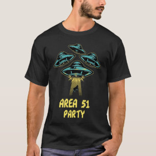 Gebied 51 UFO Funny Unisex en jeugd T T-shirt