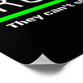 Gebied 51 van het storm zij kunnen ons niet alle G Poster (Hoek)