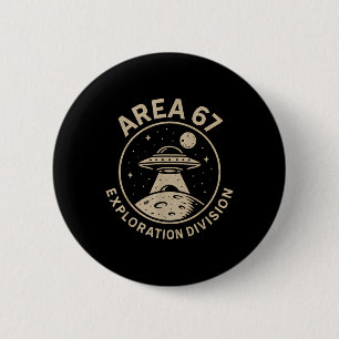 Gebied 67 Exploratie Divisie Grappig 67 Meme Ufo D Ronde Button 5,7 Cm