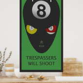 Gebied Acht Poster deur (Keuken)