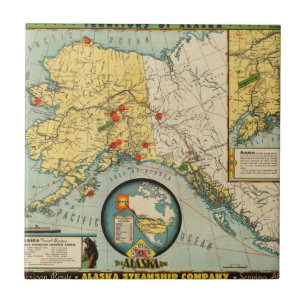 Gebied Alaska Tegeltje