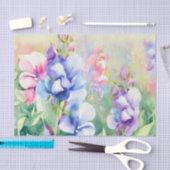 Gebied Bloemen-zoete Erwt (B) Waterverf Tissuepapier (Craft)