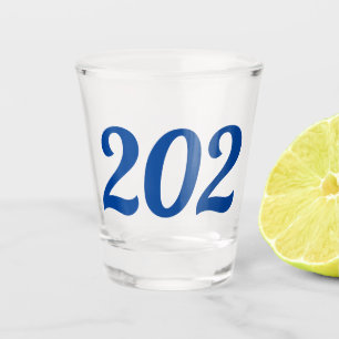 Gebied Code 202 (Washington DC) Shot Glas
