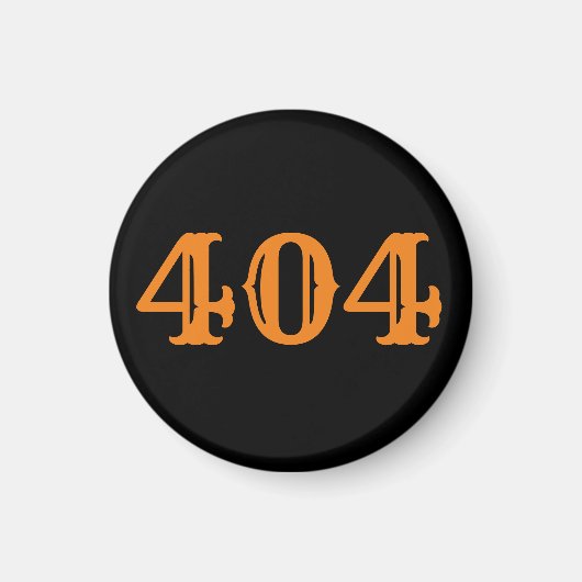 Gebied Code 404 (Atlanta, GA) Magneet (Voorkant)