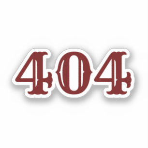 Gebied Code 404 (Atlanta, GA) Sticker