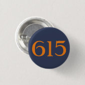Gebied Code 615 (Nashville) Ronde Button 3,2 Cm (Voorkant /achterkant)