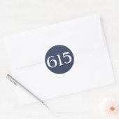 Gebied Code 615 (Nashville) Ronde Sticker (Envelop)