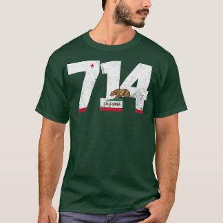 Gebied Code 714 Anaheim California TShirt 2