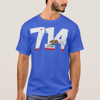 Gebied Code 714 Anaheim California TShirt 4