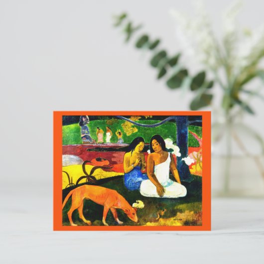 Gebied door Paul Gauguin Briefkaart (Staand voorkant)