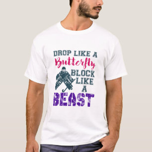 Gebied Hockey Goalie blokkeert als een beest T-shirt