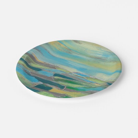 Gebied I gefragmenteerd Papieren Bordje (Gekanteld)