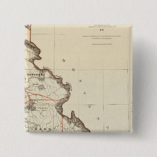 Gebied Idaho Vierkante Button 5,1 Cm