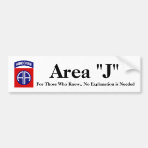 Gebied J Bumpersticker